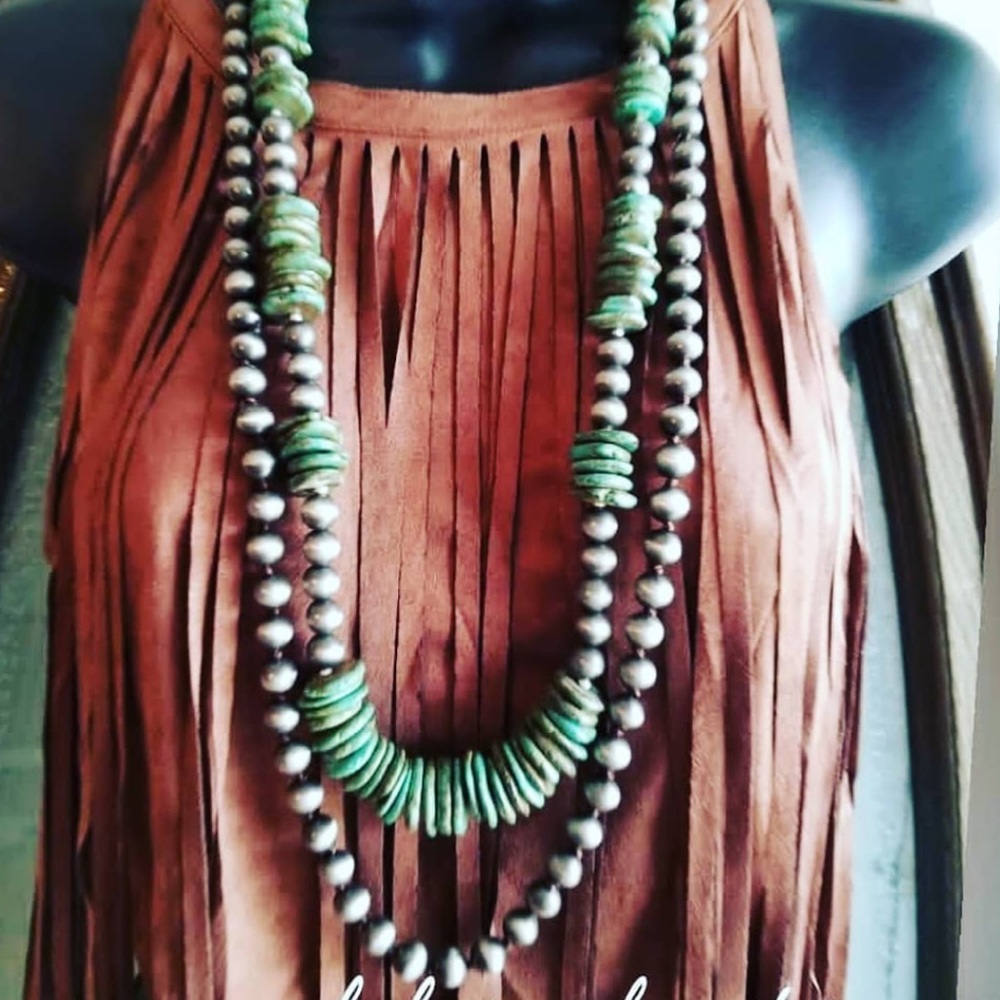 Double Strand Turquoise Necklace